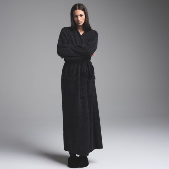 SKIMS Other - SKIMS Cozy Robe Onyx  (XXS/XS)